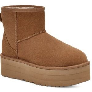 UGG Classic Mini Platform  Color: Chestnut  Size: 8